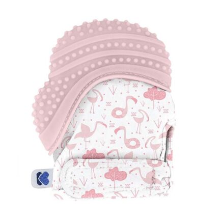 Kikka Boo Ракавица глодалка Flamingo со силиконски дел, розева