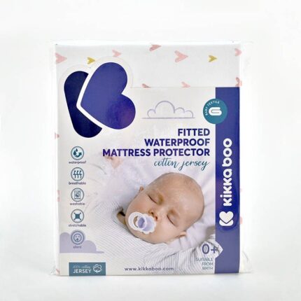 Kikka Boo Водоотпорен протектор за душек со ластик Hearts, 60 x 120 cm – слика 2