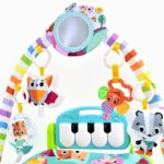 Kikka Boo Подлога за бебешка гимнастика со пијано Forest, сина – слика 2