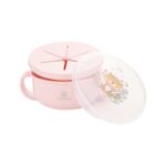 Kikka Boo Savanna 2-in-1 snack bowl with lid, 380 ml, pink