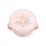 Kikka Boo Savanna 2-in-1 snack bowl with lid, 380 ml, pink – image 2