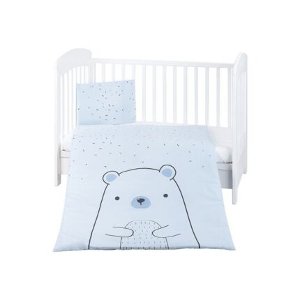 Kikka Boo Постелнина за креветче од 3 дела Bear with Me, сина