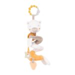 Kikka Boo Мека спирална играчка My Teddy со глодалки и тропка, 37 cm