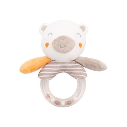 Kikka Boo Мека тропка My Teddy со проѕирен прстен, 16 cm