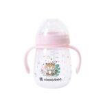 Kikka Boo Шише за учење пиење со рачки Savanna, 240 ml, розево