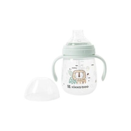 Kikka Boo Шише за учење пиење со рачки Savanna, 240 ml, минт – слика 2