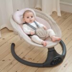 Kikka Boo Електричен релаксатор лулашка Codie 2025 со Bluetooth и далечински, беж – слика 3