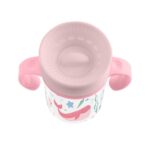Kikka Boo Чаша со рачки и капак против истурање Deep Sea, 300 ml, розева – слика 2