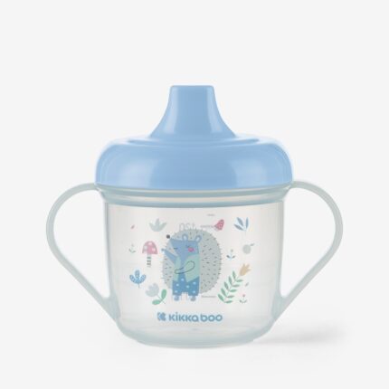Kikka Boo Чаша со клун и рачки Forest Party за учење пиење, 150 ml, сина