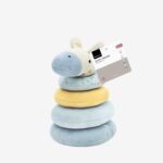 Kikka Boo Soft stacking tower Stripy Friends with zebra, 4 rings – image 2