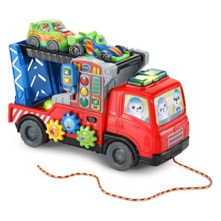 VTech Транспортно возило за спасување Road Rescue, 3 во 1 со 2 автомобилчиња