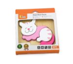 Viga Дрвена сложувалка Shape Block Puzzle Маче, дебели делови – слика 2