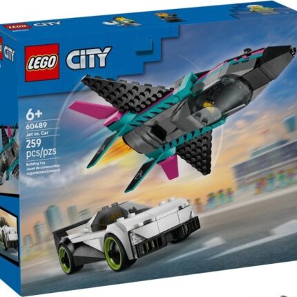 LEGO® City Млазен авион наспроти автомобил (60489)