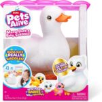 ZURU Pets Alive Мама патка со пачиња изненадување, бела – слика 3