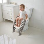 Dolu Nuve Адаптер за WC шолја со прилагодливи скалила, Stone Gray – слика 4