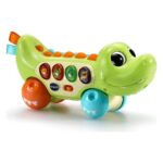 VTech Интерактивен крокодил на туркање Squishy Spikes Alligator, зелен