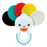 Clementoni Baby Тропка и глодалка Паун Rainbow Peacock, 3+ месеци