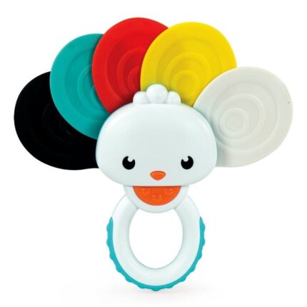Clementoni Baby Тропка и глодалка Паун Rainbow Peacock, 3+ месеци