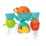 Clementoni Baby Играчка за капење Octo Park Water Friends со вендузи – слика 2
