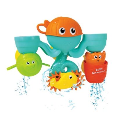 Clementoni Baby Играчка за капење Octo Park Water Friends со вендузи – слика 2