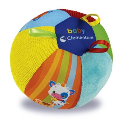 Clementoni Baby Мека музичка топка Animal Friends со звуци од животни