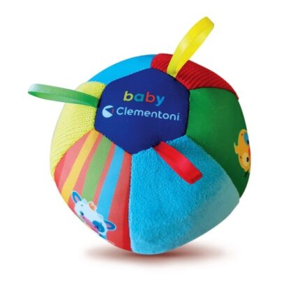Clementoni Baby Мека музичка топка Animal Friends со звуци од животни – слика 2