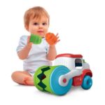 Clementoni Soft Clemmy Сензорен валјак Road Roller со 6 меки коцки – слика 4