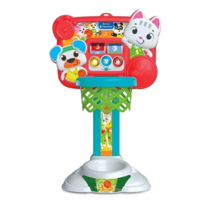 Clementoni Baby Кош за кошарка Aim & Shoot Basketball со семафор – слика 2