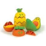 Clementoni Baby Едукативна играчка Fruit Puzzle, 3 овошја за расклопување