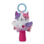 Clementoni Baby Мека тропка Маче Lovely Soft Cat со прстен за закачување