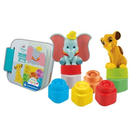 Clementoni Soft Clemmy Disney Baby Сет Simba и Dumbo со меки коцки и книга