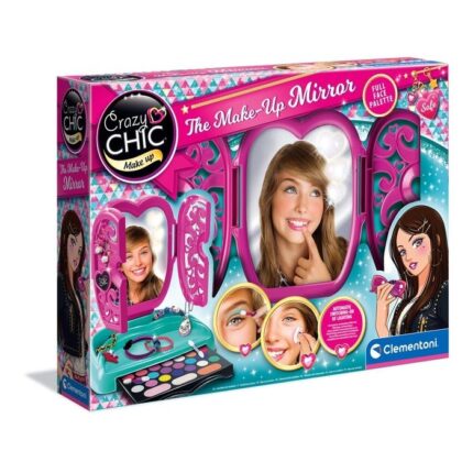 Clementoni Огледало со светла и сет шминки Crazy Chic The Make-up Mirror – слика 2