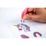 Clementoni Сет со камчиња за лепење Idea Sparkly Creations Fantasy Art – слика 4