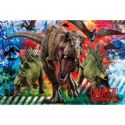 Clementoni Maxi сложувалка Supercolor Jurassic World, 60 парчиња