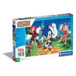 Clementoni Сложувалка Supercolor Sonic the Hedgehog, 104 парчиња – слика 2