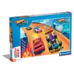 Clementoni Maxi сложувалка Supercolor Hot Wheels Let's Race, 24 парчиња