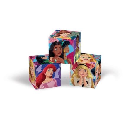 Clementoni Коцки сложувалка Disney Princess, 6 коцки и 6 слики