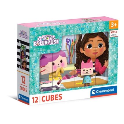 Clementoni Коцки сложувалка Gabby's Dollhouse, 12 коцки и 6 слики – слика 2