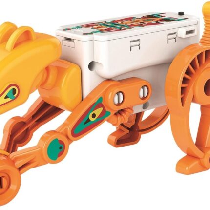 Clementoni Робот за склопување Science & Play Action Robots Runner, портокалов