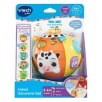 VTech Интерактивна топка Animal Discoveries Ball, со животни и светла – слика 2
