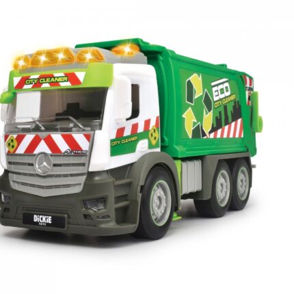 Dickie Toys Камион за ѓубре Mercedes 26 cm со светло и звук