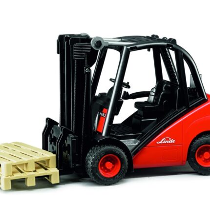 Bruder Виљушкар Linde H30D со 2 евро палети, размер 1:16