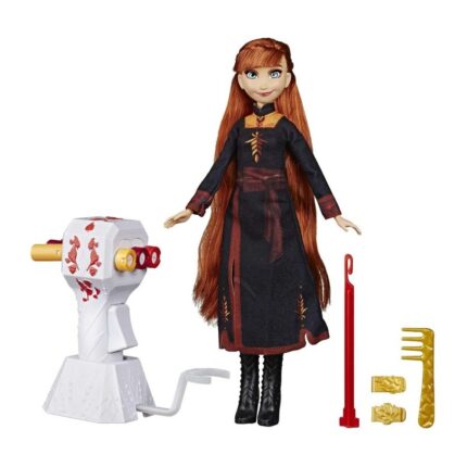 Hasbro Кукла Ана Disney Frozen II Sister Styles со справа за плетенки – слика 2
