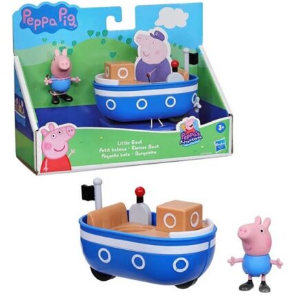 Hasbro Мало возило Peppa Pig со фигура (асортиман: брод, хеликоптер, автомобил)