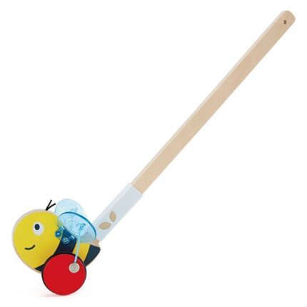 Hape Дрвена играчка за туркање пчелка Bumblebee Push Pal