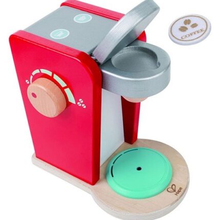 Hape Дрвен апарат за кафе за играње, со шолја и додатоци