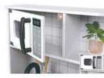Hape Дрвена детска кујна со светло и звук, светлосива, 60 x 30 x 85 cm – слика 3