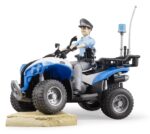 Bruder Полициски четирицикл со фигура полицаец и опрема, 1:16 – слика 3