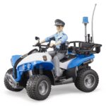 Bruder Полициски четирицикл со фигура полицаец и опрема, 1:16 – слика 4
