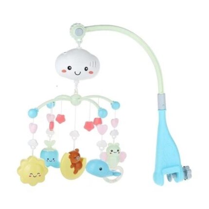 Vivakids музичка вртелешка за креветче Crib Bell со мече на месечина